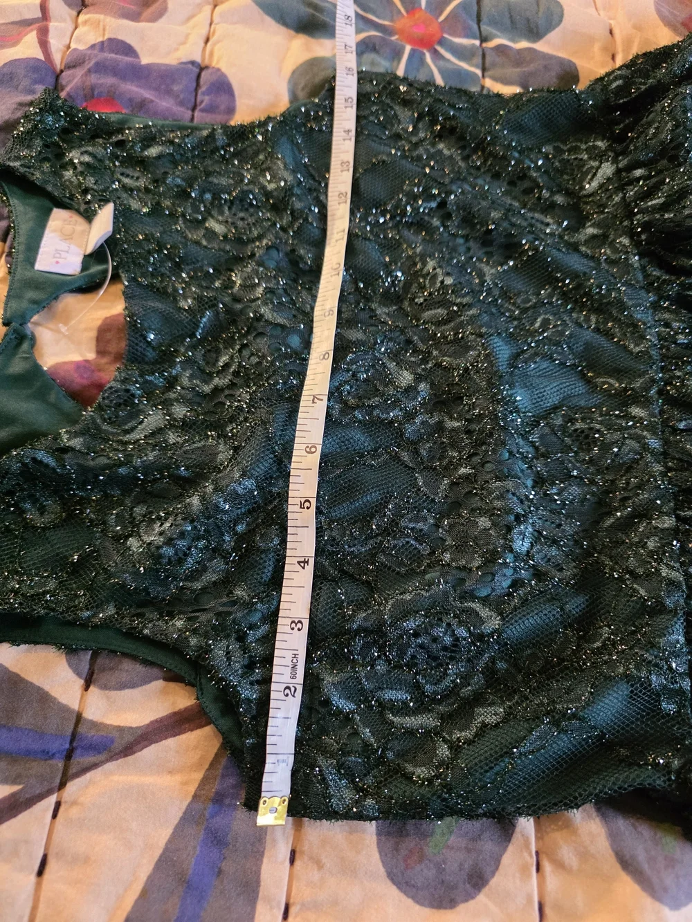 The Children's Place Green Lace Dress NWOT Size 16 PARTY